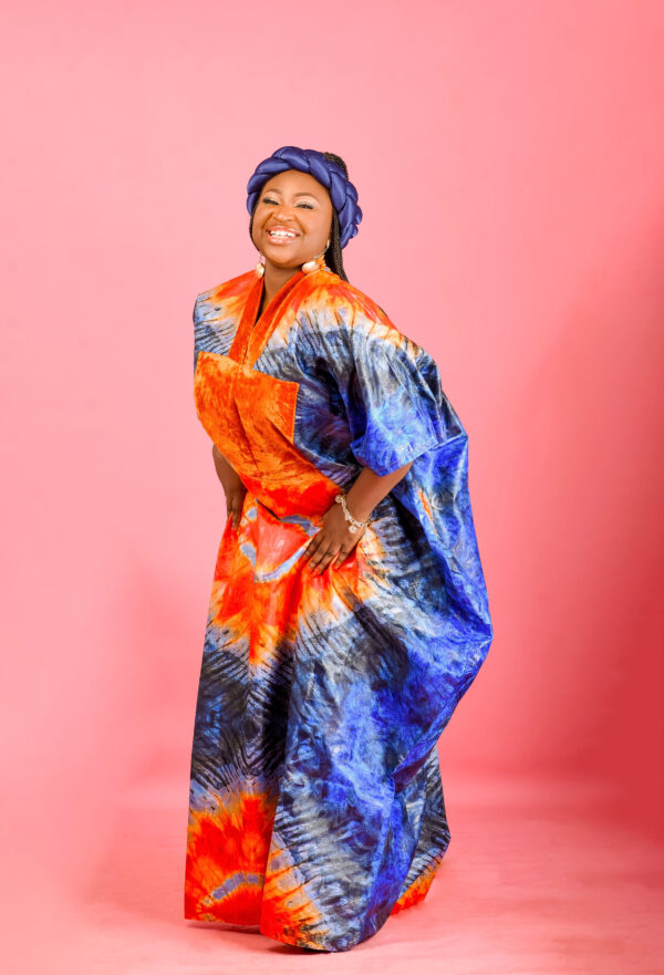 Royal Adire Maxi Kaftan Boubou - Image 2