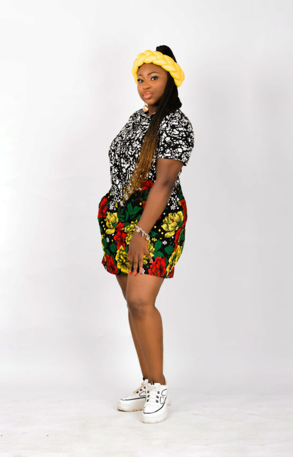 Radiant Ankara Shorts Jumpsuit - Image 14