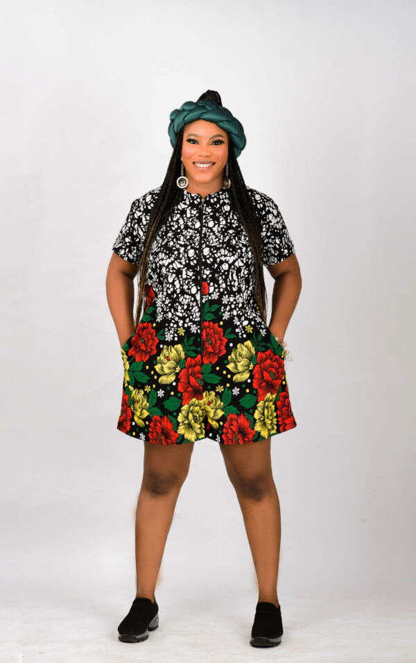 Radiant Ankara Shorts Jumpsuit - Image 7