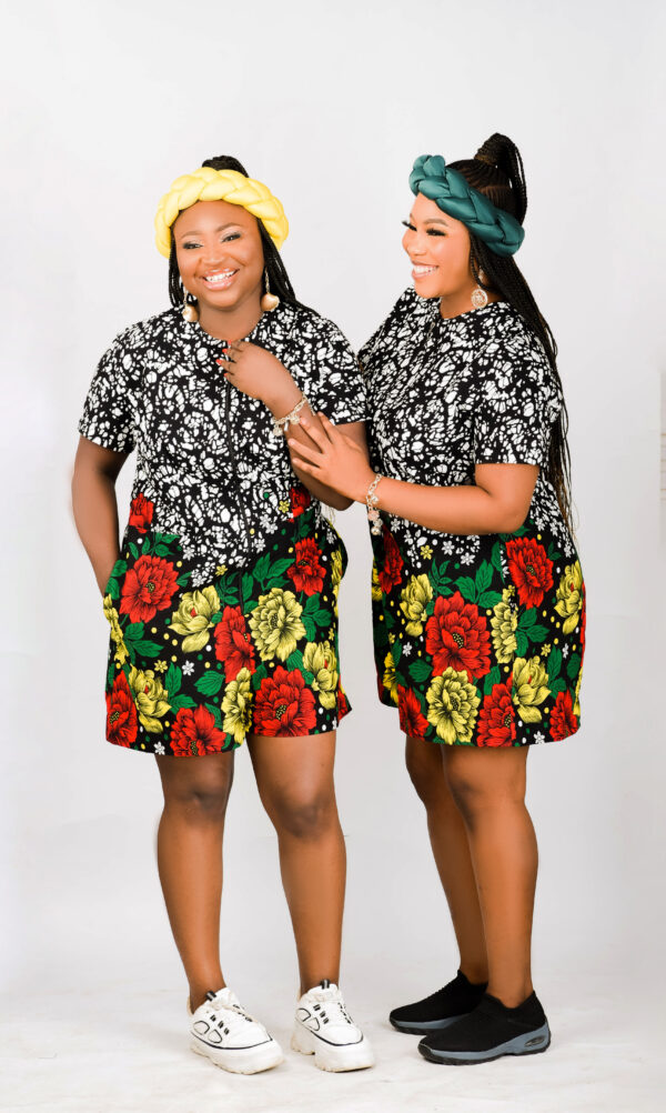 Radiant Ankara Shorts Jumpsuit - Image 3