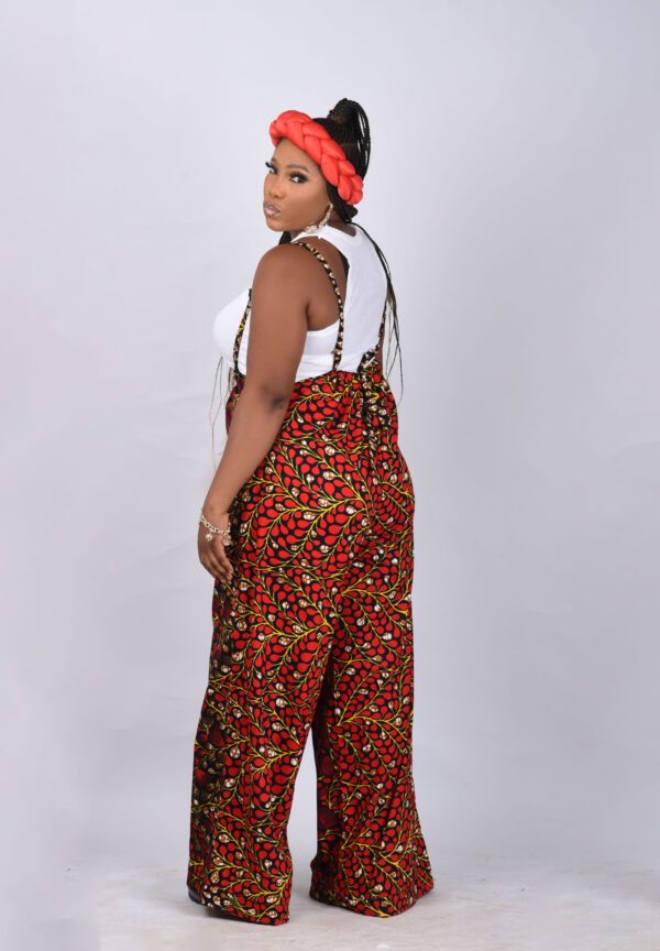 Ankara Jumpsuit with Rope Suspender - Image 8