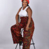 Ankara Jumpsuit with Rope Suspender - Image 7