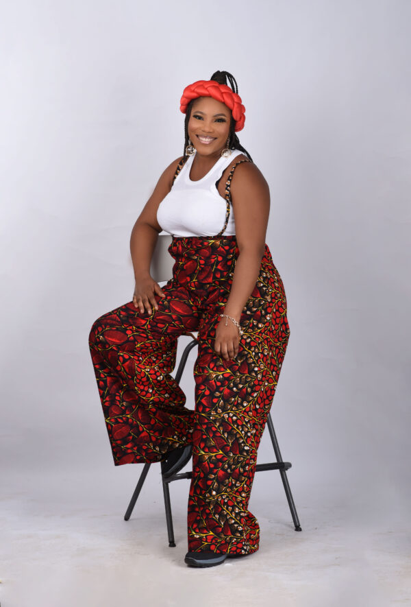 Ankara Jumpsuit with Rope Suspender - Image 7